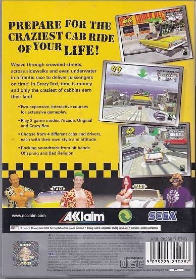 Crazy Taxi - PS2 - Platinum (Genbrug)